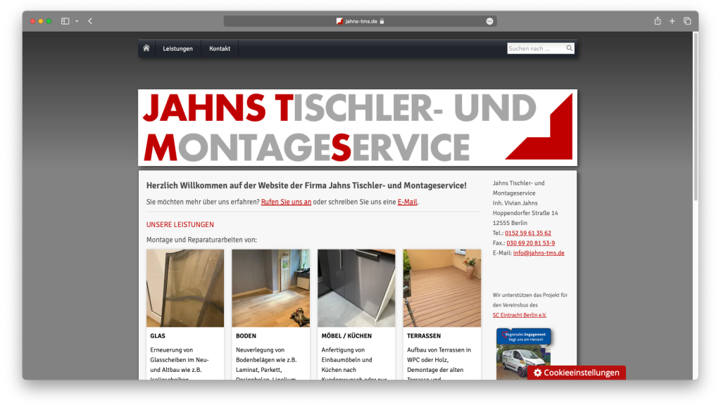 Jahns Tischler- und Montageservice